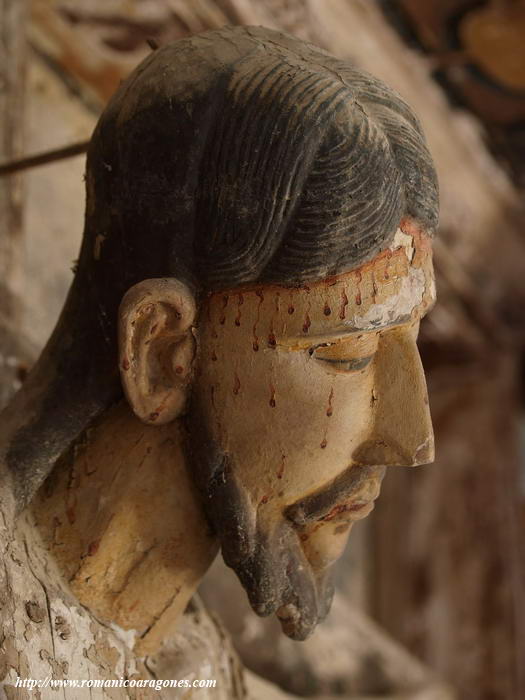 DETALLE DE LA CARA DEL CRISTO